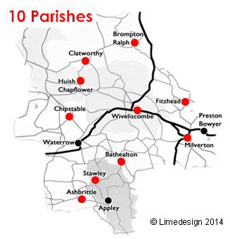Wiveliscombe and Ten Parishes Map